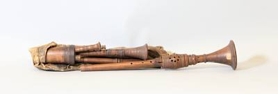 Zampogna (19th century) — Bagpipes, photograph from The Met