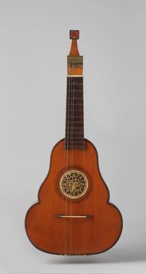 English guitar (c. 1770) — Cittern, photograph from Rijksmuseum