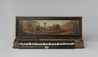 Clavichord (c. 1650 - c. 1655) — Clavichord, photograph from Rijksmuseum