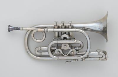 Rotary Valve Cornet (ca. 1875) — Cornet, photograph from The Met