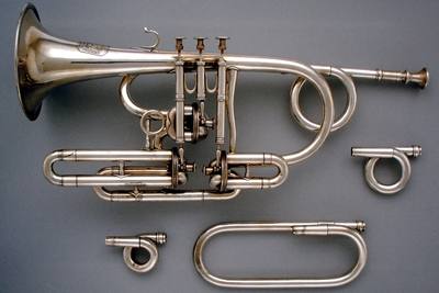 Cornet in B-flat (ca. 1849) — Cornet, photograph from The Met