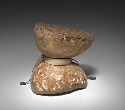 Ritual Drum (damaru) (c. 1800) — Drum, photograph from Cleveland Museum of Art