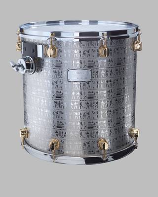 Custom Mapex hanging 16-inch tom drum owned by Will Calhoun (2005) — Drum, photograph from Smithsonian