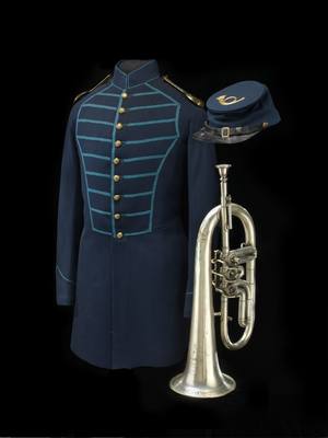 Wright Presentation Flugelhorn (ca 1863) — Flugelhorn, photograph from Smithsonian