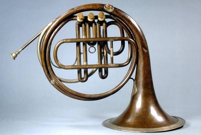 French Horn in F (1862–70) — French horn, photograph from The Met