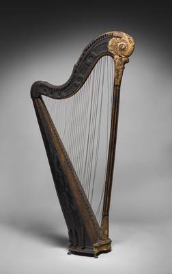 Harp (1700s) — Harp, photograph from Cleveland Museum of Art