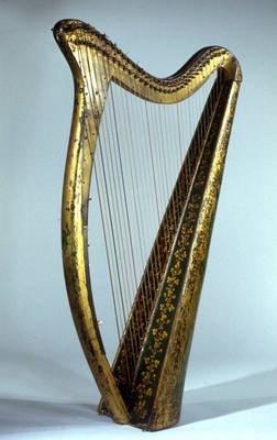 Portable Harp (1819) — Harp, photograph from The Met