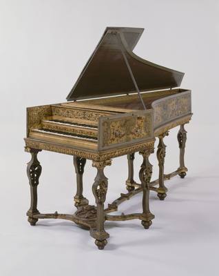 Harpsichord (ca. 1650) — Harpsichord, photograph from The Met