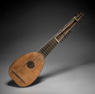 Lute or Tiorbino (c. 1620) — Lute, photograph from Cleveland Museum of Art