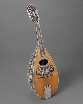 Mandolin (ca. 1900) — Mandolin, photograph from The Met