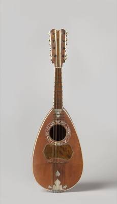 Neapolitan mandolin (c. 1770 - c. 1780) — Mandolin, photograph from Rijksmuseum