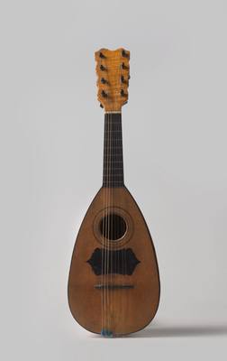 Neapolitan mandolin (c. 1800) — Mandolin, photograph from Rijksmuseum