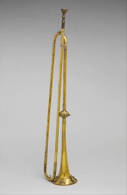 Natural Trumpet in D (1790) — Natural trumpet, photograph from The Met