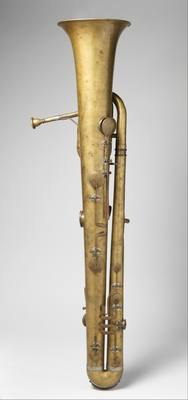 Bass Ophicleide in B-flat (ca. 1830) — Ophicleide, photograph from The Met