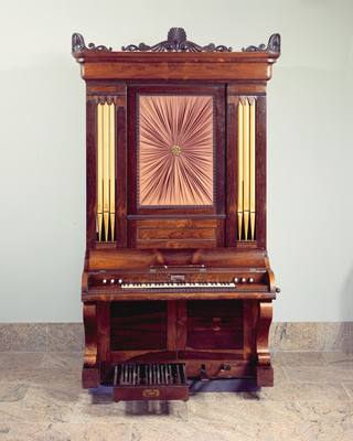 Pipe Organ (ca. 1850) — Pipe organ, photograph from The Met