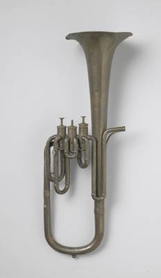 Alto saxhorn (c. 1860 - c. 1880) — Saxhorn, photograph from Rijksmuseum