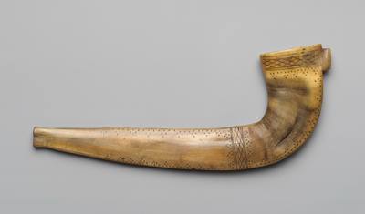 Shofar (19th century) — Shofar, photograph from The Met