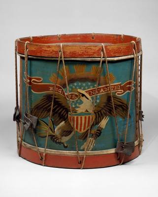 Side Drum (ca. 1864) — Snare drum, photograph from The Met