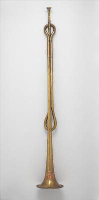 Fanfare trumpet in E-flat (1856) — Trumpet, photograph from The Met