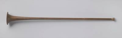 Fanfare trumpet (c. 1850 - c. 1896) — Trumpet, photograph from Rijksmuseum