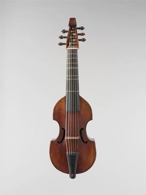 Treble Viol (1726) — Viol, photograph from The Met