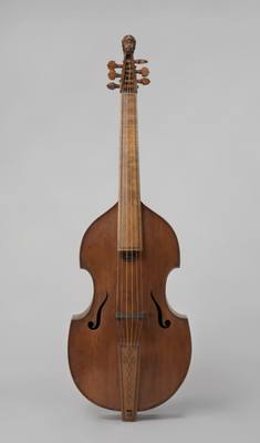 Bass viol (c. 1680) — Viol, photograph from Rijksmuseum