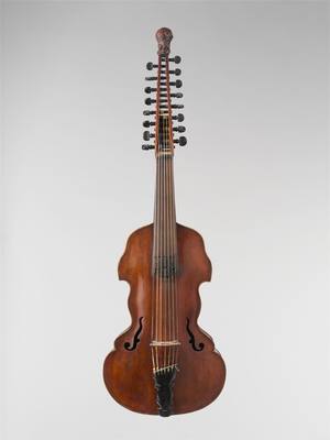 English violet (Viola d'Amore) (1726) — Viola d'amore, photograph from The Met
