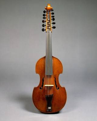 Viola d'Amore (ca. 1780) — Viola d'amore, photograph from The Met