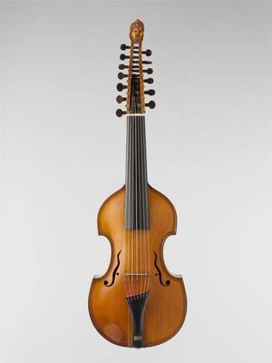 Viola d'Amore (second half 18th century) — Viola d'amore, photograph from The Met