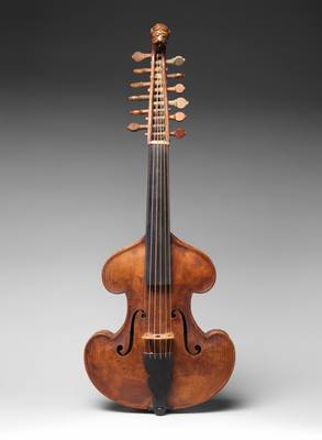 Viola d'Amore (ca. 1900) — Viola d'amore, photograph from The Met