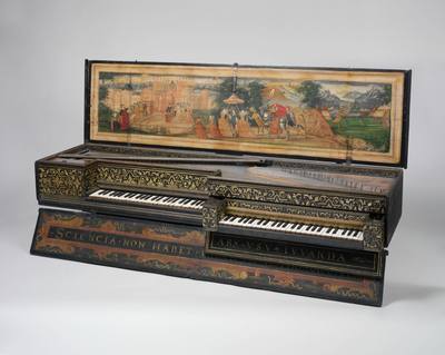 Double Virginal (1600) — Virginals, photograph from The Met