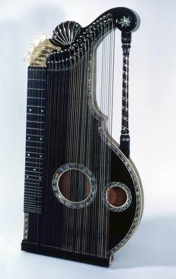 Schwarzer Zither (1870-1880) — Zither, photograph from Smithsonian